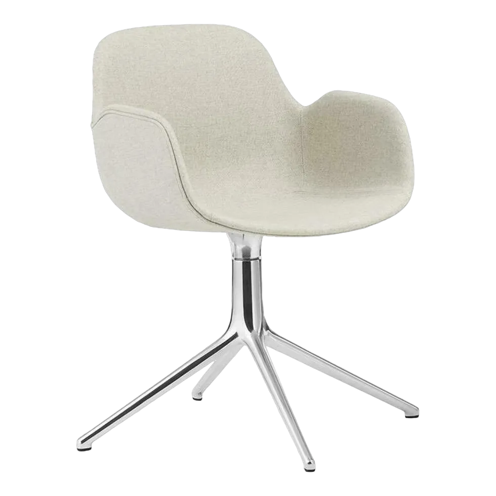 Fauteuil Form pivotant 4L Full Uph. MLF20 Alu - Normann Copenhagen
