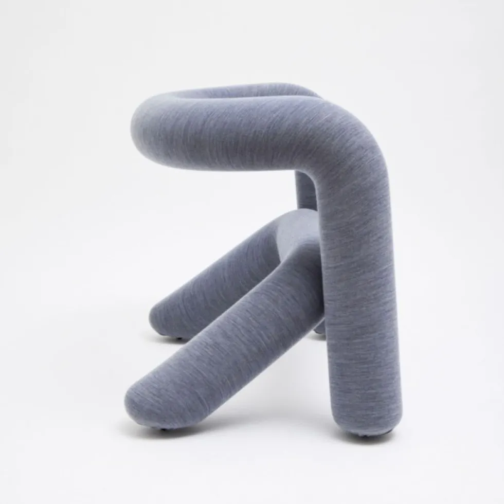 Fauteuil gris-bleu 65cm Extra bold - Moustache