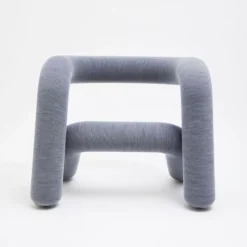 Fauteuil gris-bleu 65cm Extra bold - Moustache