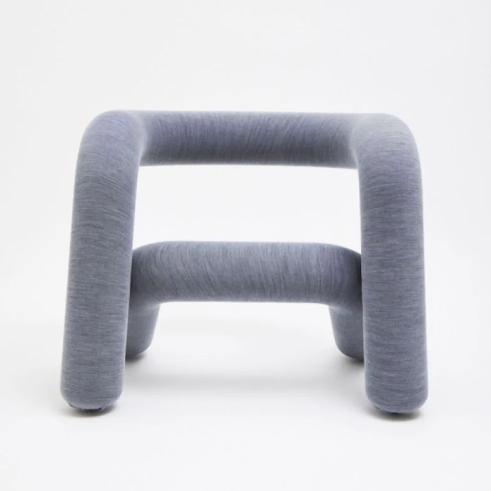 Fauteuil gris-bleu 65cm Extra bold - Moustache