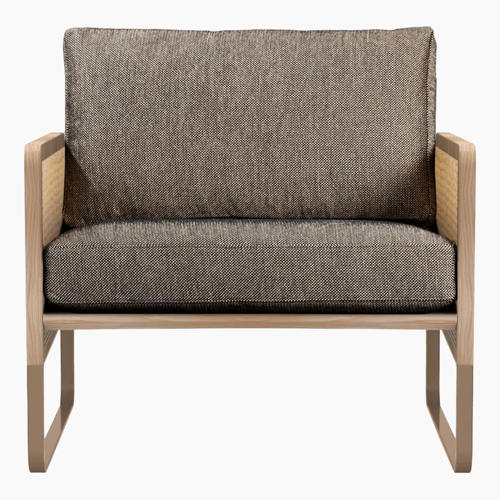 Fauteuil gris en chêne Cannage - RED Edition