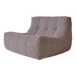 Fauteuil lazy en tissu imprimé Lobby - HKliving