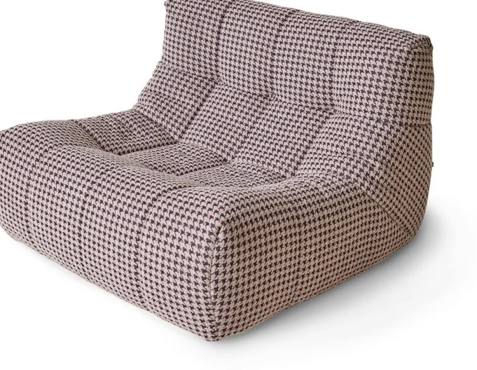 Fauteuil lazy en tissu imprimé Lobby - HKliving