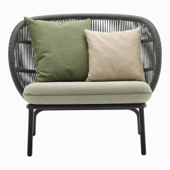 Fauteuil Lounge avec coussins en set Amande Kodo - Vincent Sheppard
