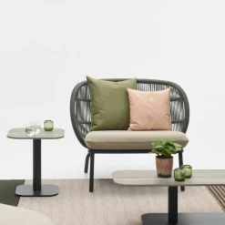 Fauteuil Lounge avec coussins en set Amande Kodo - Vincent Sheppard