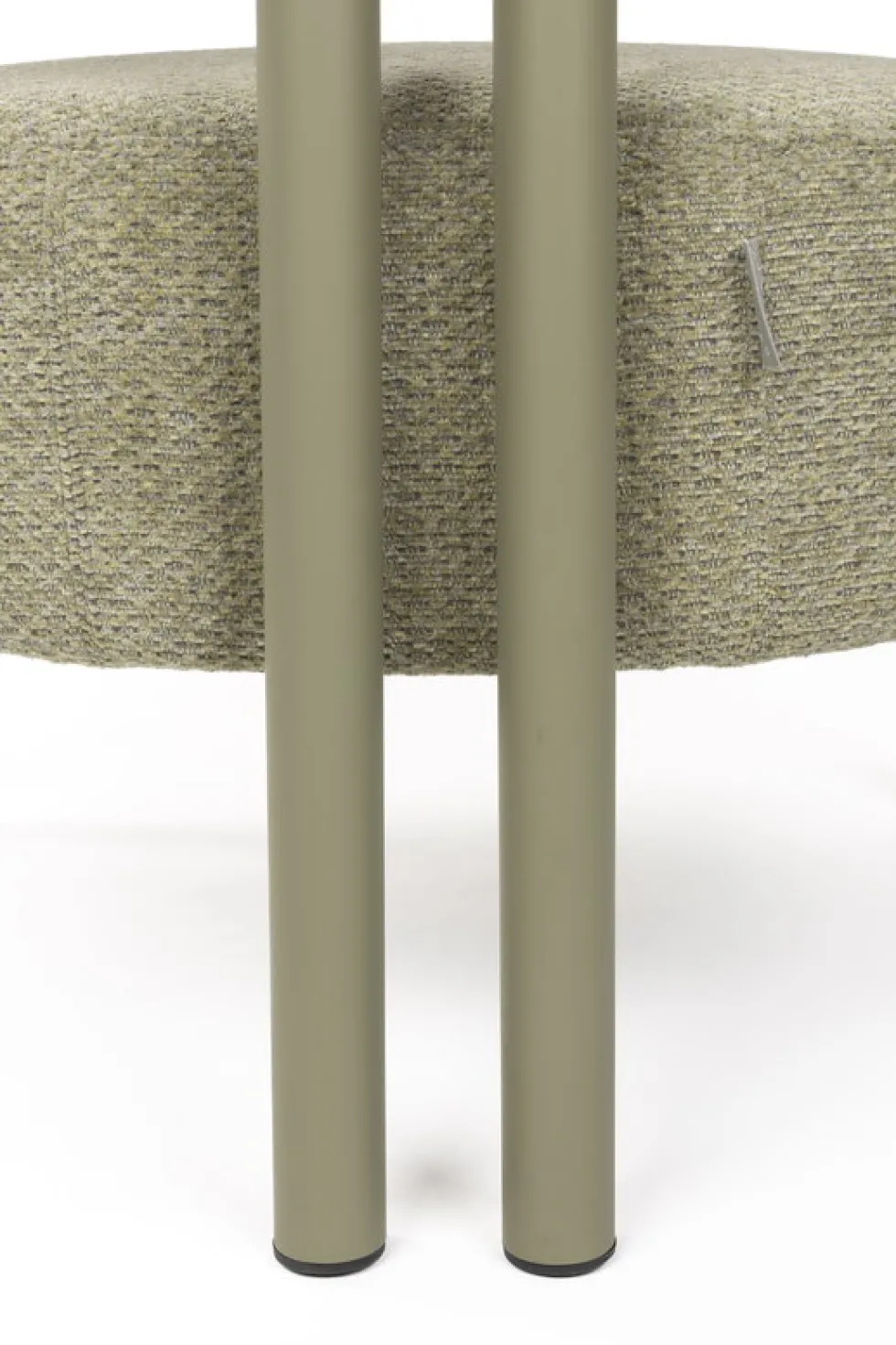Fauteuil lounge en acier et polyester vert 70x82x75cm Heels - Zuiver