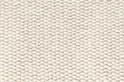 Fauteuil lounge en coton naturel et acier rouge Puffy - Hem