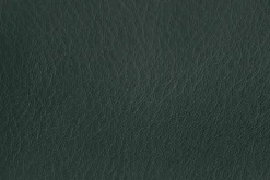 Fauteuil lounge en cuir vert foncé et acier rouge Puffy - Hem