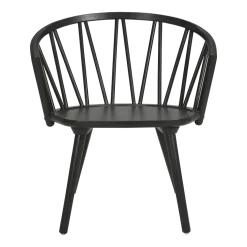 Fauteuil lounge en frêne noir ZigZag - Hans K