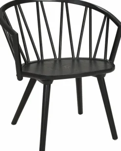 Fauteuil lounge en frêne noir ZigZag - Hans K