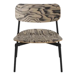 Fauteuil lounge en hêtre et aluminium alpi 71 cm Fromme - Petite Friture