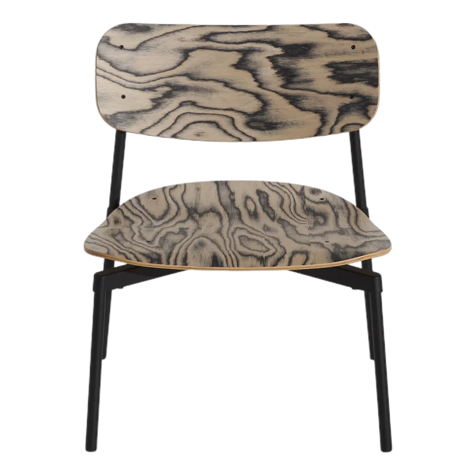 Fauteuil lounge en hêtre et aluminium alpi 71 cm Fromme - Petite Friture