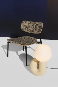 Fauteuil lounge en hêtre et aluminium alpi 71 cm Fromme - Petite Friture