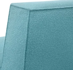 Fauteuil lounge en laine bleu ciel 85x63x72cm Hunk - Hem