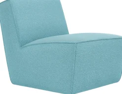 Fauteuil lounge en laine bleu ciel 85x63x72cm Hunk - Hem