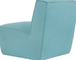 Fauteuil lounge en laine bleu ciel 85x63x72cm Hunk - Hem