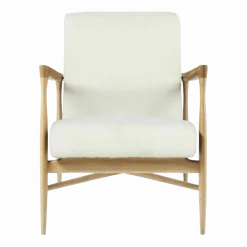 Fauteuil naturel tissu bouclette Floating - Red Edition