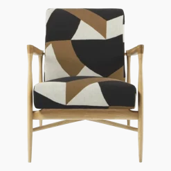 Fauteuil naturel tissu Lelièvre Dalai Floating - Red Edition