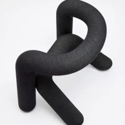 Fauteuil noir-beige 65cm Extra bold - Moustache