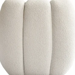 Fauteuil organic en tissu bouclé blanc cassé Toe - 101 COPENHAGEN