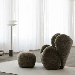 Fauteuil pivotant en peau de mouton Big Big Chair - NORR11