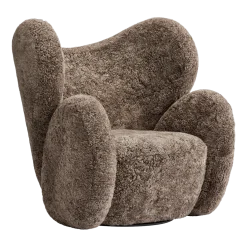 Fauteuil pivotant en peau de mouton Big Big Chair - NORR11
