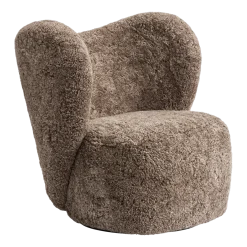 Fauteuil pivotant en peau de mouton sahara Little Big Chair - NORR11