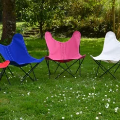 Fauteuil pour enfant en tissu blanc Sunbrella BB - Airborne