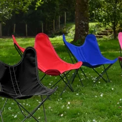 Fauteuil pour enfants en tissu rouge Sunbrella BB - Airborne