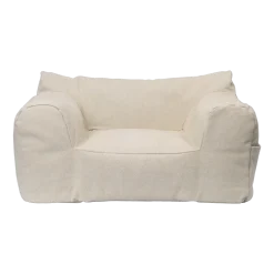 Fauteuil à rangements pour enfant en coton bio off-white Billow - Ferm Living