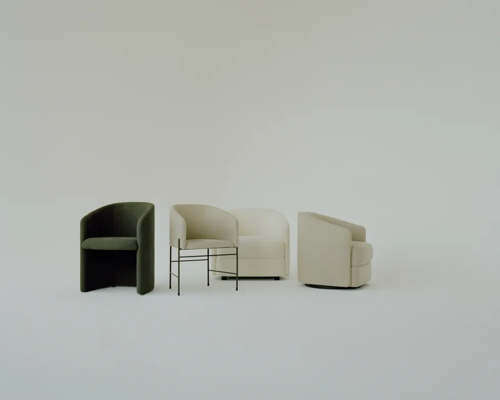 Fauteuil rembourré en barnum hump Covent club - New works
