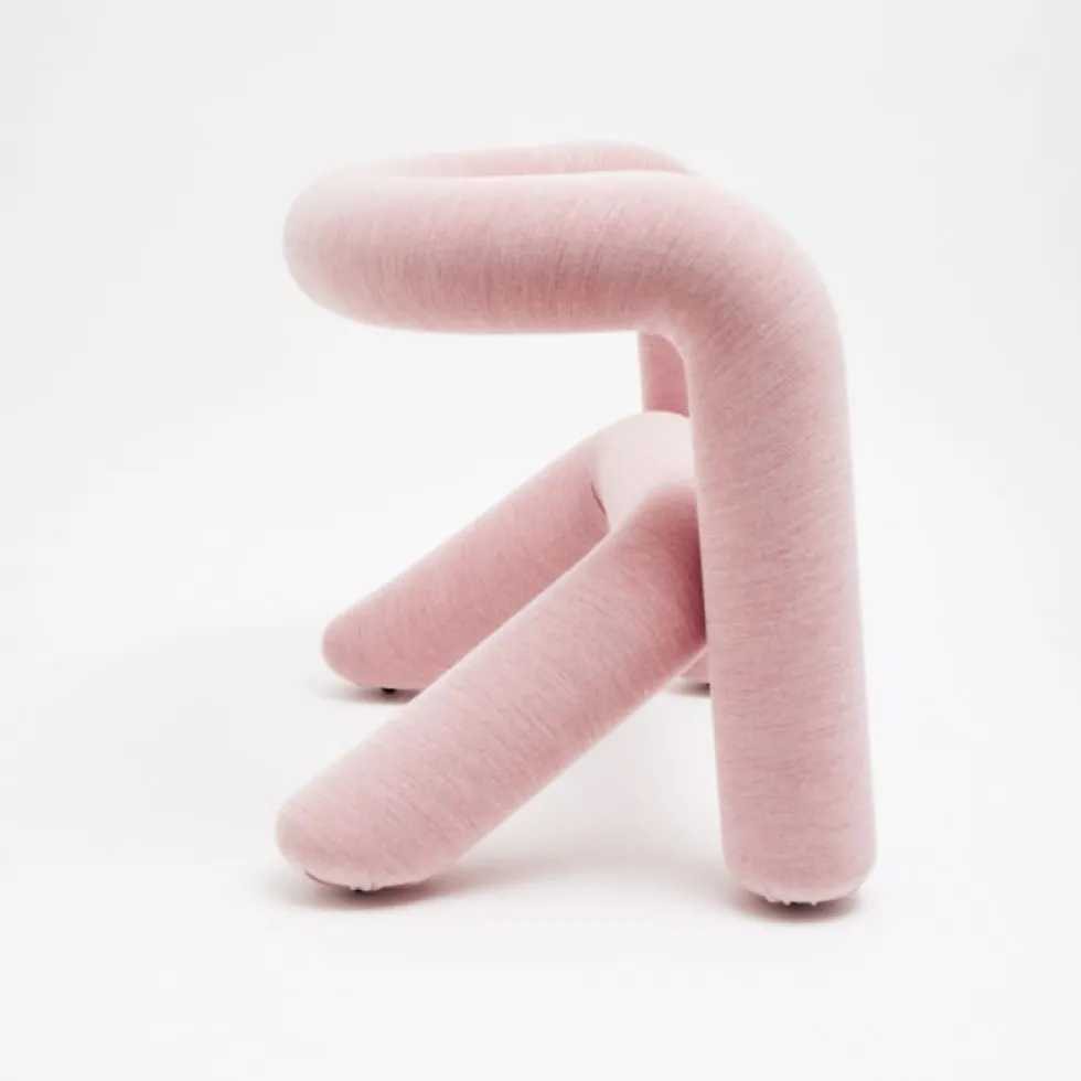 Fauteuil rose pale-rouge 65cm Extra bold - Moustache