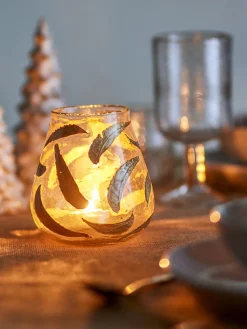 Fidelia Votive Verre recyclé doré - Bloomingville