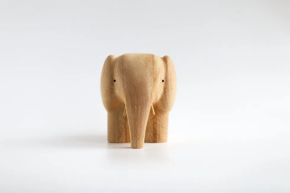 Figurine en bouleau naturel éléphant I Piccolini - EMKO