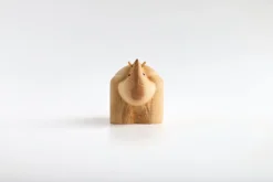 Figurine en bouleau naturel rhinocéros I Piccolini - EMKO