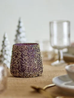 Filiz Votive Verre recyclé doré - Bloomingville