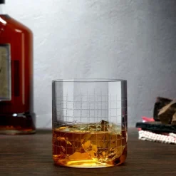 Finesse Grid Set of 4 Whisky Dof Verres - Nude Glass