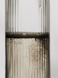 Flutes à champagne en verre transparent 22x6cm Ripple - Ferm living