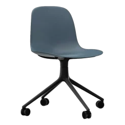 Form Chair Swivel 4W Black Alu - Normann Copenhagen