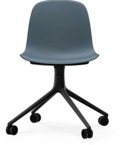 Form Chair Swivel 4W Black Alu - Normann Copenhagen