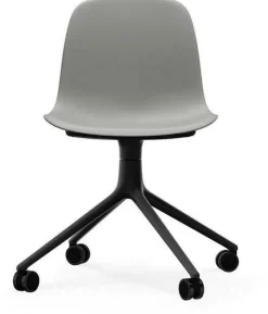 Form Chair Swivel 4W Black Alu - Normann Copenhagen