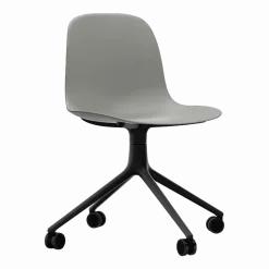 Form Chair Swivel 4W Black Alu - Normann Copenhagen