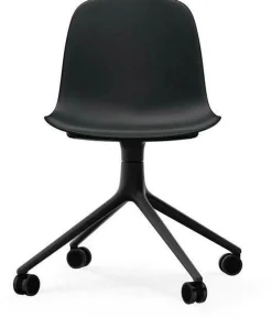 Form Chair Swivel 4W Black Alu - Normann Copenhagen