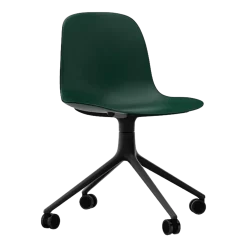Form Chair Swivel 4W Black Alu - Normann Copenhagen