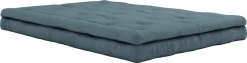 Futon canapé convertible en coton bleu pétrole 140x95x60cm Buckle-up - Karup Design