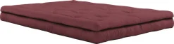 Futon canapé convertible en coton bordeaux 140x95x60cm Buckle-up - Karup Design