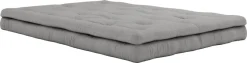 Futon canapé convertible en coton gris 140x95x60cm Buckle-up - Karup Design