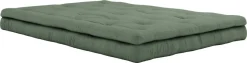 Futon canapé convertible en coton vert olive 140x95x60cm Buckle-up - Karup Design