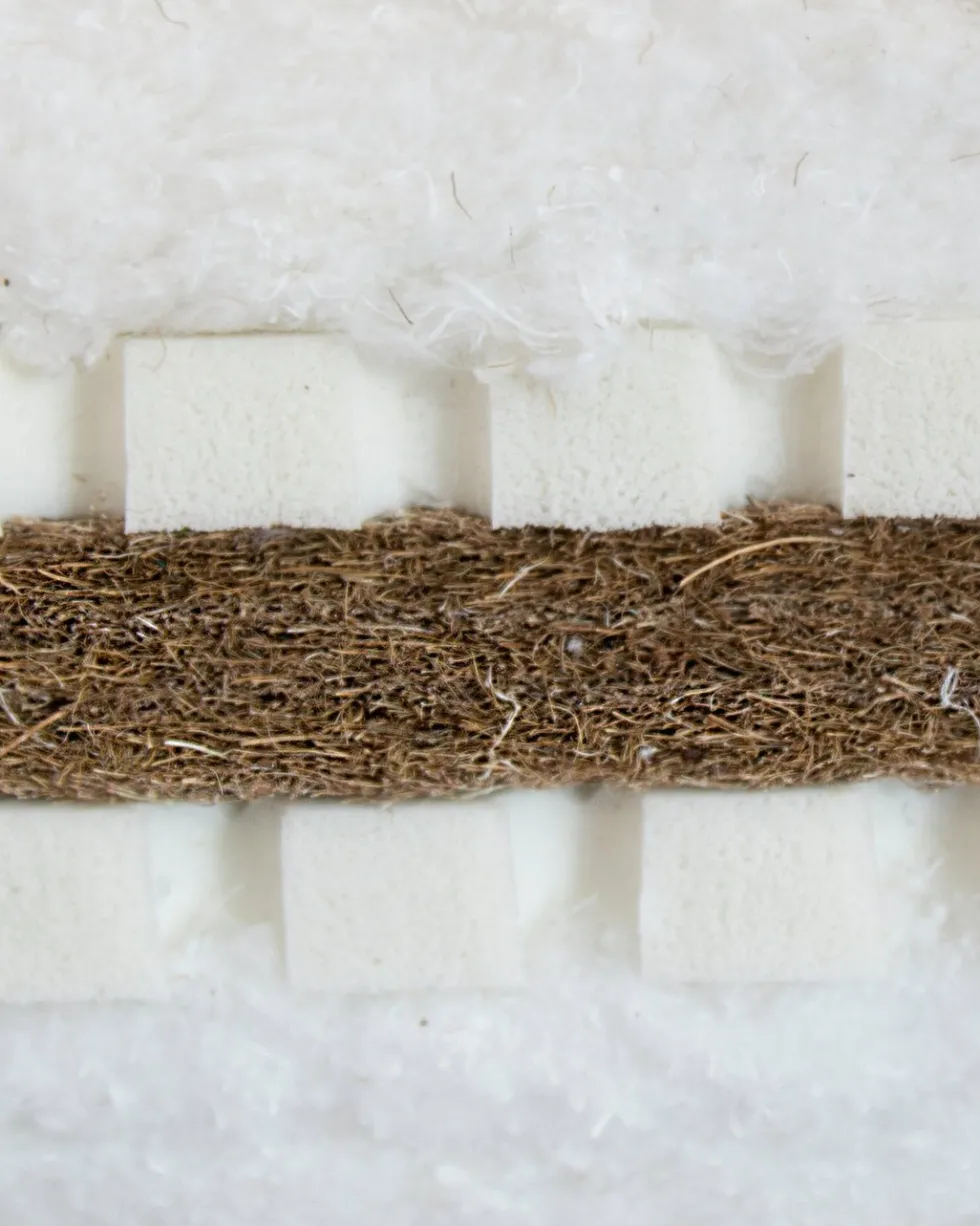 Futon en coton, mousse et fibre de coco 200x200cm sandwich - Karup Design