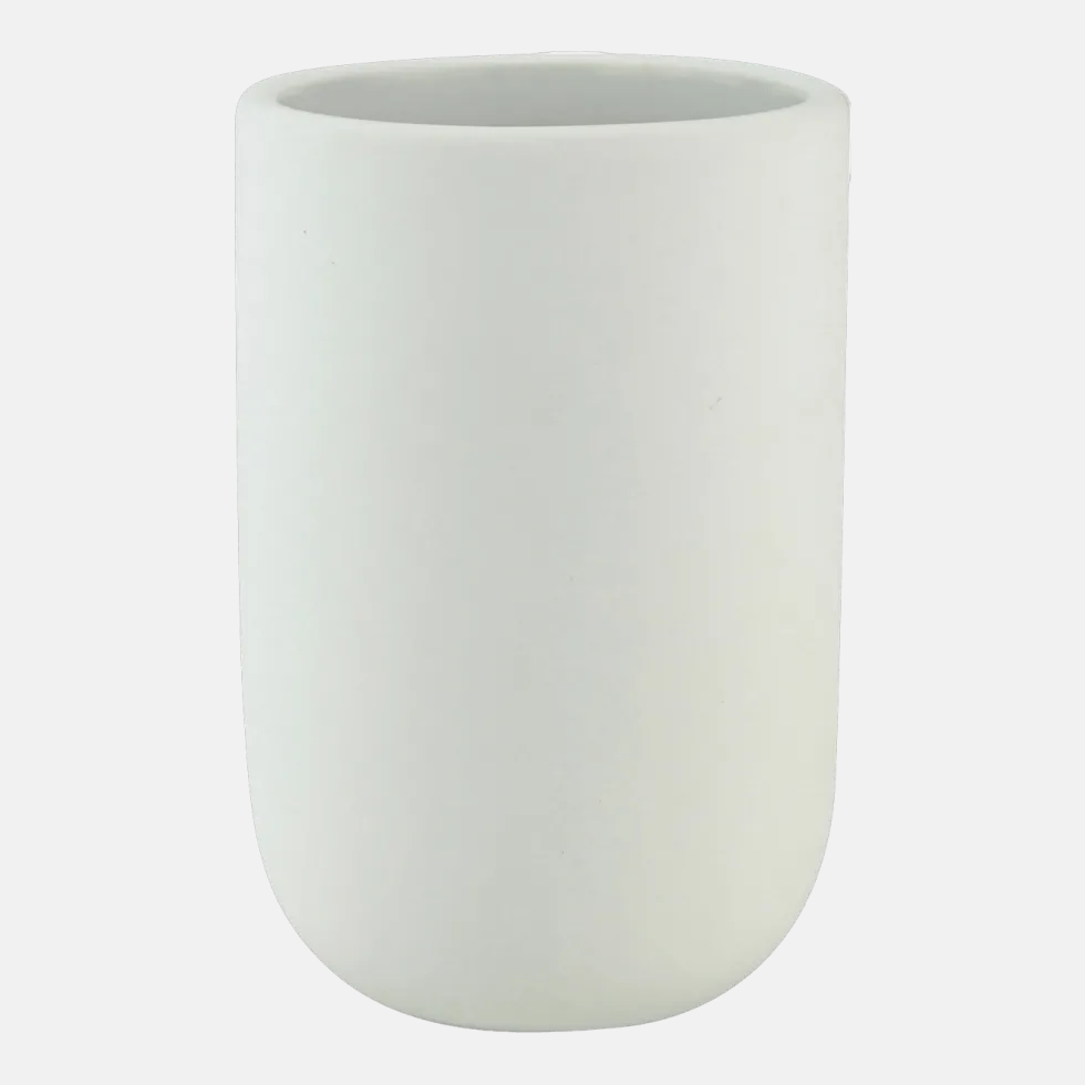 Gobelet en céramique blanche Lotus - Mette Ditmer